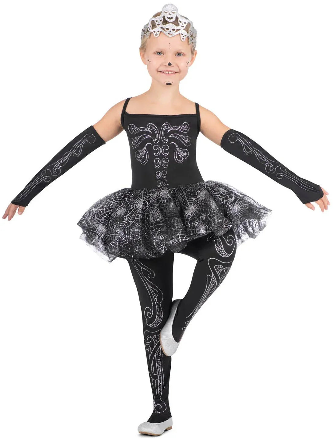 Disfraz de Bailarina Esqueleto para Niña Esqueletos Viving